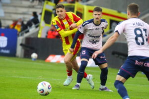 18.10.2025. Kielce. Mecz 12. kolejki PKO BP Ekstraklasy: Korona Kielce - Górnik Zabrze / Fot. Wiktor Taszłow - Radio Kielce
