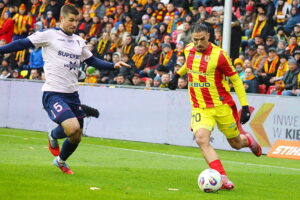 18.10.2025. Kielce. Mecz 12. kolejki PKO BP Ekstraklasy: Korona Kielce - Górnik Zabrze / Fot. Wiktor Taszłow - Radio Kielce