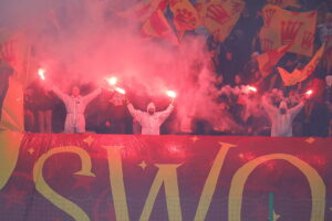 18.10.2025. Kielce. Mecz 12. kolejki PKO BP Ekstraklasy: Korona Kielce - Górnik Zabrze / Fot. Wiktor Taszłow - Radio Kielce