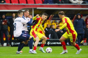 18.10.2025. Kielce. Mecz 12. kolejki PKO BP Ekstraklasy: Korona Kielce - Górnik Zabrze / Fot. Wiktor Taszłow - Radio Kielce