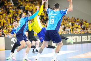 19.10.2025. Kielce. Mecz Industria Kielce - Orlen Wisła Płock / Fot. Wiktor Taszłow - Radio Kielce