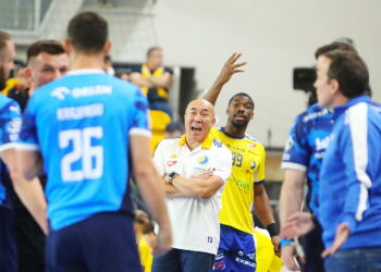 19.10.2025. Kielce. Mecz Industria Kielce - Orlen Wisła Płock / Fot. Wiktor Taszłow - Radio Kielce