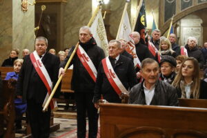 19.10.2025. Kielce. Bazylika Katedralna. Msza święta w intencji Ojczyzny, patrona Solidarności oraz świata pracy / Fot. Wiktor Taszłow - Radio Kielce