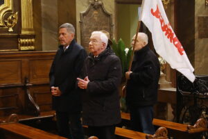 19.10.2025. Kielce. Bazylika Katedralna. Msza święta w intencji Ojczyzny, patrona Solidarności oraz świata pracy / Fot. Wiktor Taszłow - Radio Kielce