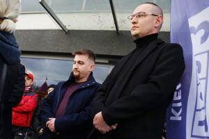 22.10.2025. Kielce. Ul. Romualda. Program „Interwencja” TVP3 Kielce i Radia Kielce / Fot. Wiktor Taszłow - Radio Kielce