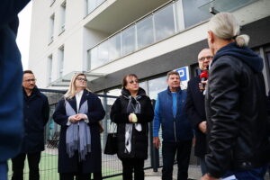 22.10.2025. Kielce. Ul. Romualda. Program „Interwencja” TVP3 Kielce i Radia Kielce / Fot. Wiktor Taszłow - Radio Kielce