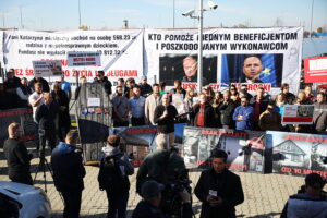 23.10.2025. Kielce. WFOŚiGW. Protest przedsiębiorców / Fot. Wiktor Taszłow - Radio Kielce