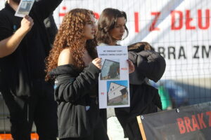 23.10.2025. Kielce. WFOŚiGW. Protest przedsiębiorców / Fot. Wiktor Taszłow - Radio Kielce