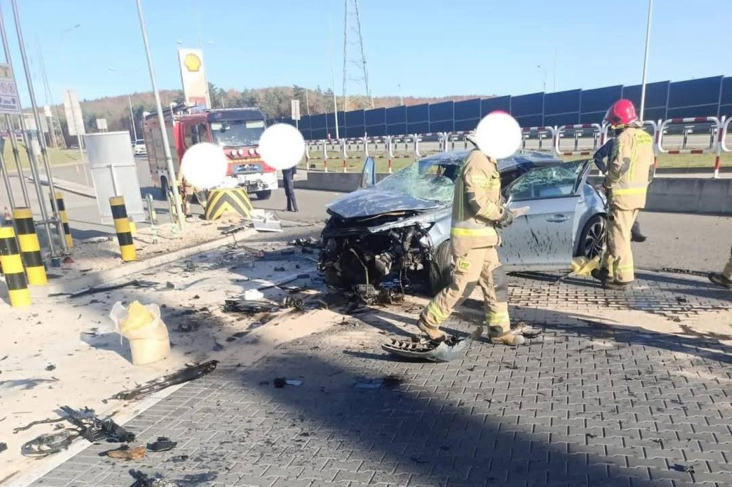 Wypadek na trasie S7. Ranny mężczyzna - Radio Kielce 31.10.2025. Szewce. Zdarzenie drogowe / Fot. Na Drodze Świętokrzyskie