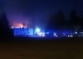 Pożar masarni. Strażacy w akcji
