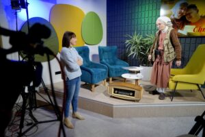 Siostra Małgorzata Chmielewska „ceruje świat” - Radio Kielce Audycja „Dzień Dobry, to Ja! Rozmowy inne niż wszystkie w Radiu Kielce”. Małgorzata Chmielewska / Fot. Piotr Kwaśniewski - Radio Kielce