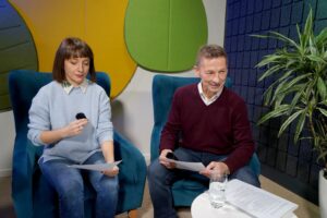 Siostra Małgorzata Chmielewska „ceruje świat” - Radio Kielce Audycja „Dzień Dobry, to Ja! Rozmowy inne niż wszystkie w Radiu Kielce”. Małgorzata Chmielewska / Fot. Piotr Kwaśniewski - Radio Kielce