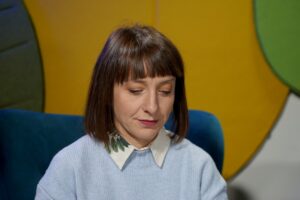 Siostra Małgorzata Chmielewska „ceruje świat” - Radio Kielce Audycja „Dzień Dobry, to Ja! Rozmowy inne niż wszystkie w Radiu Kielce”. Małgorzata Chmielewska / Fot. Piotr Kwaśniewski - Radio Kielce