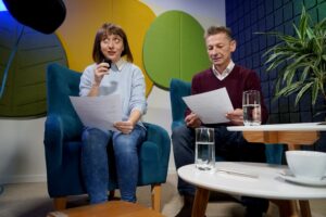 Siostra Małgorzata Chmielewska „ceruje świat” - Radio Kielce Audycja „Dzień Dobry, to Ja! Rozmowy inne niż wszystkie w Radiu Kielce”. Małgorzata Chmielewska / Fot. Piotr Kwaśniewski - Radio Kielce