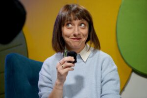 Siostra Małgorzata Chmielewska „ceruje świat” - Radio Kielce Audycja „Dzień Dobry, to Ja! Rozmowy inne niż wszystkie w Radiu Kielce”. Małgorzata Chmielewska / Fot. Piotr Kwaśniewski - Radio Kielce