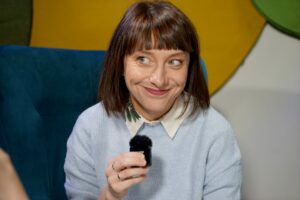 Siostra Małgorzata Chmielewska „ceruje świat” - Radio Kielce Audycja „Dzień Dobry, to Ja! Rozmowy inne niż wszystkie w Radiu Kielce”. Małgorzata Chmielewska / Fot. Piotr Kwaśniewski - Radio Kielce