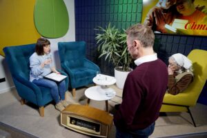 Siostra Małgorzata Chmielewska „ceruje świat” - Radio Kielce Audycja „Dzień Dobry, to Ja! Rozmowy inne niż wszystkie w Radiu Kielce”. Małgorzata Chmielewska / Fot. Piotr Kwaśniewski - Radio Kielce