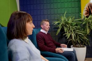 Siostra Małgorzata Chmielewska „ceruje świat” - Radio Kielce Audycja „Dzień Dobry, to Ja! Rozmowy inne niż wszystkie w Radiu Kielce”. Małgorzata Chmielewska / Fot. Piotr Kwaśniewski - Radio Kielce