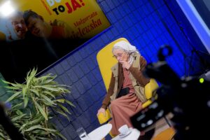 Siostra Małgorzata Chmielewska „ceruje świat” - Radio Kielce Audycja „Dzień Dobry, to Ja! Rozmowy inne niż wszystkie w Radiu Kielce”. Małgorzata Chmielewska / Fot. Piotr Kwaśniewski - Radio Kielce