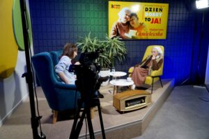 Siostra Małgorzata Chmielewska „ceruje świat” - Radio Kielce Audycja „Dzień Dobry, to Ja! Rozmowy inne niż wszystkie w Radiu Kielce”. Małgorzata Chmielewska / Fot. Piotr Kwaśniewski - Radio Kielce