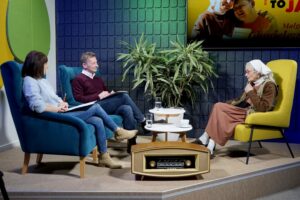 Siostra Małgorzata Chmielewska „ceruje świat” - Radio Kielce Audycja „Dzień Dobry, to Ja! Rozmowy inne niż wszystkie w Radiu Kielce”. Małgorzata Chmielewska / Fot. Piotr Kwaśniewski - Radio Kielce