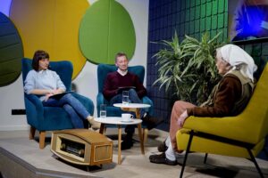 Siostra Małgorzata Chmielewska „ceruje świat” - Radio Kielce Audycja „Dzień Dobry, to Ja! Rozmowy inne niż wszystkie w Radiu Kielce”. Małgorzata Chmielewska / Fot. Piotr Kwaśniewski - Radio Kielce