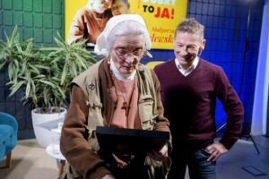 Siostra Małgorzata Chmielewska „ceruje świat” - Radio Kielce Audycja „Dzień Dobry, to Ja! Rozmowy inne niż wszystkie w Radiu Kielce”. Małgorzata Chmielewska / Fot. Piotr Kwaśniewski - Radio Kielce