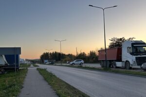 Miejsce jednej z planowanych dróg rowerowych w Piekoszowie / Fot. Marcin Marszałek - Radio Kielce