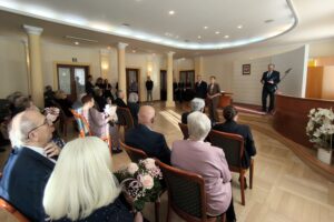 21.10.2025. Kielce. Wręczenie medali za długoletnie pożycie małżeńskie / źródło: Urząd Stanu Cywilnego Kielce