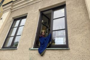 12.10.2025. Sandomierz. Happening historyczny / Fot. Grażyna Szlęzak-Wójcik - Radio Kielce