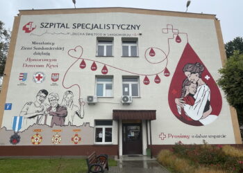 Namalowali mural poświęcony krwiodawcom - Radio Kielce Namalowali mural poświęcony krwiodawcom