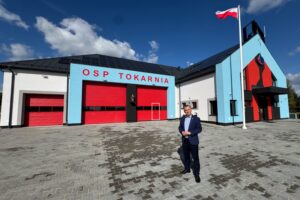 Nowa remiza w Tokarni / źródło: Urząd Gminy i Miasta Chęciny