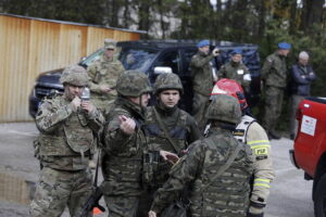 Strzały i atak terrorystyczny na kieleckiej Bukówce - Radio Kielce 29.10.2025 Kielce. Ćwiczenia służb Pyton 25 / Fot. Jarosław Kubalski - Radio Kielce