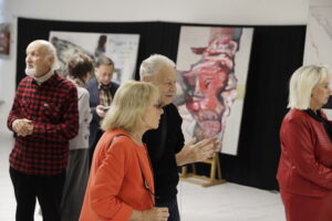 16.10.2025. Kielce. Galeria Sztuki „Okrąglak”. Wystawa „Powracające obrazy” prezentująca prace Sylwii Caban / Fot. Jarosław Kubalski - Radio Kielce