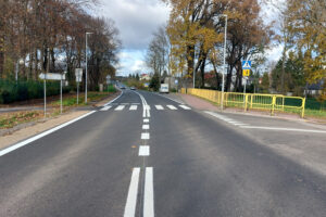 Nietulisko Duże. Wyremontowany odcinek drogi krajowej n 9 źródło GDDKiA Kielce