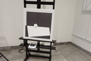 Wystawa prac prof. Aleksandra Olszewskiego „Obrazy kreślone. Komentarze do Ksiąg Jakubowych Olgi Tokarczuk" w Starachowicach / źródło: Aleksander Olszewski - Facebook