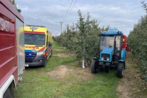 04.10.2025. Święcica. Wypadek podczas prac polowych / Fot. policja