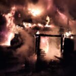 03.10.2025. Stąporków. Pożar / fot. straż pożarna