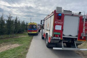 04.10.2025. Święcica. Wypadek podczas prac polowych / Fot. policja