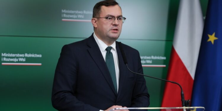 Zamiana gruntów jednym z wariantów odzyskania działki przy CPK - Radio Kielce 29.10.2025. Warszawa. Minister rolnictwa i rozwoju wsi Stefan Krajewski / Fot. PAP/Paweł Supernak