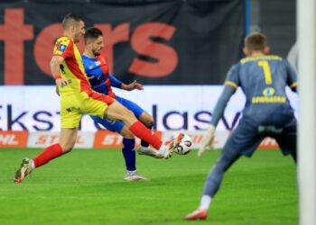 Mecz bez historii. Korona znów bez wygranej w lidze - Radio Kielce 31.10.2025. Gliwice. Mecz Piast Gliwice - Korona Kielce / Fot. PAP/Jarek Praszkiewicz