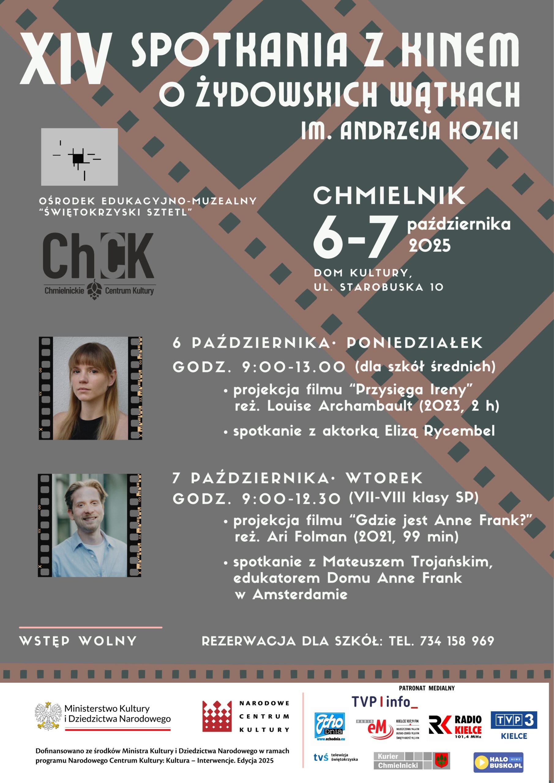 XIV Spotkania z Kinem o Żydowskich Wątkach im. Andrzeja Koziei - Radio Kielce