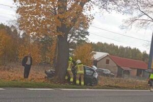 19.10.2025. Rozgół. Wypadek / Fot. Na Drodze Świętokrzyskie - Facebook