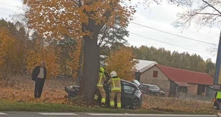 19.10.2025. Rozgół. Wypadek / Fot. Na Drodze Świętokrzyskie - Facebook