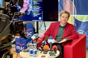 25.09.2024. Kielce. Filharmonia Świętokrzyska. Konferencja dotycząca nowego sezonu. Na zdjęciu: Jacek Rogala – dyrektor Filharmonii Świętokrzyskiej / Fot. Jarosław Kubalski - Radio Kielce