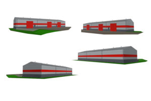 Busko-Zdrój wzmacnia obronę cywilną - Radio Kielce Wizualizacja Magazynu Obrony Cywilnej w Busku-Zdroju / źródło: materiały inwestora