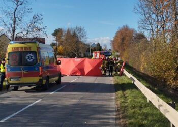 Śmiertelny wypadek w powiecie kieleckim. Zginęły dwie osoby - Radio Kielce 25.10.2025. Wzdół Kolonia. Wypadek / Fot. policja