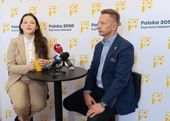 13.10.2025. Kielce. Śniadanie prasowe posła Rafała Kasprzyka / Fot. Magdalena Bielak - Radio Kielce