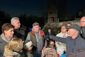 12.11.2025. Dobrowoda. Program „Interwencja” TVP3 Kielce i Radia Kielce / Fot. Arkadiusz Miller - Radio Kielce