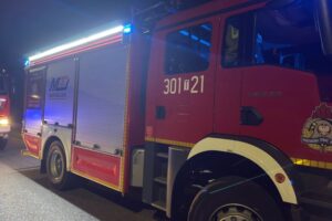 02.11.2025. Celiny w gminie Bodzentyn. Wypadek / Fot. OSP Bodzentyn